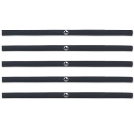 Lakeland Active - Skinny Gel Grip Headband (5 Pack) - Black