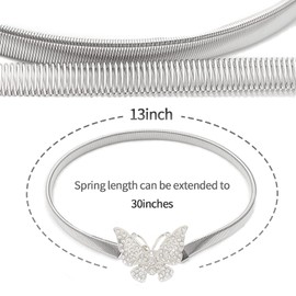 6Pack Curtain Tiebacks Aluminum Alloy Spring Design Curtain Holdback Leaf Carving Design Curtain Ties for Drapes Curtain Ties Backs Curtain Modern Style Curtain Holdback Decor(Sliver Butterfly)