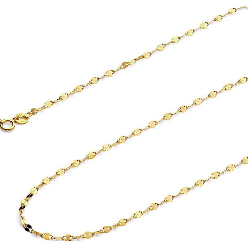 Imperial Jewelry Cadena Para Mujer de Oro 10K Italiano Collar