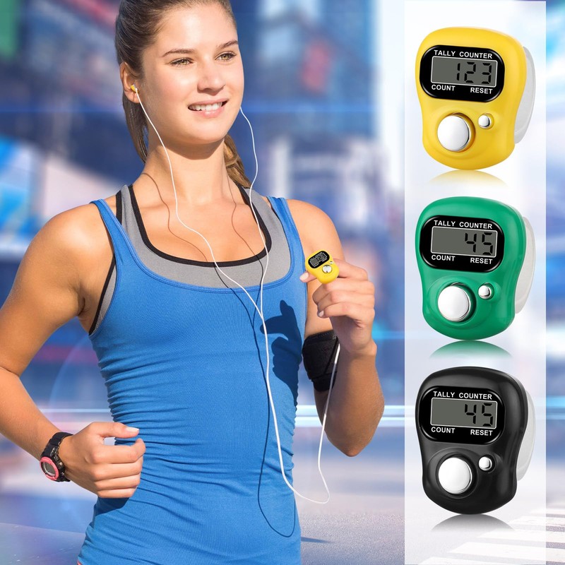 ALDMIO 30 Pcs Electronic Finger Counter, 5 Digital Finger Counter,