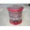 Decorative 6.5 L Oval Plastic Step Trash Can 12" Tall,