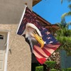 US Flag Eagle 3x5 Foot Yard House Flags Double Sided,
