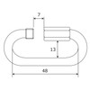 aiai stainless steel catch 15-712 6mm