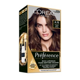 L'Oreal Paris Préférence Permanent Hair Colour - 4.15 Intense Deep Brown (Intense, Fade-Defying C