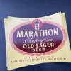 Marathon Old Lager 3- Marathon Superfine Old Lager Beer Labels