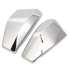 H RUO Chrome Left & Right Side Battery Fairing Cover Compatible with Honda VTX 1300 Retro Spoke Tourer 2003-2009
