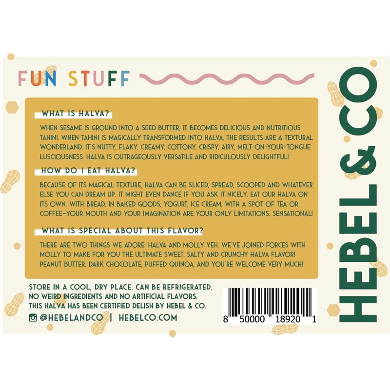 HEBEL & CO Peanut Butter Chocolate Crisp Halva - 8