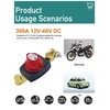 12V-48V Heavy Duty Battery Master Switch - Top Post Design