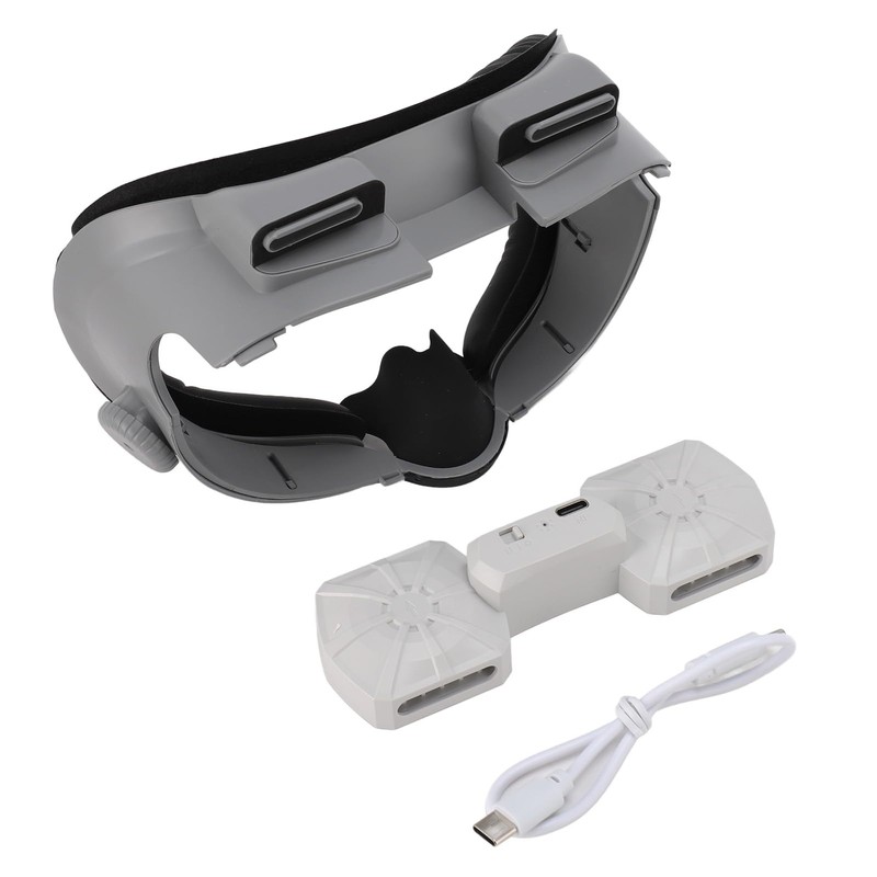 VR Cooling Fan Face Pad, Knob Adjustable Comfortable Protein Leather