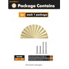 JIASENBAO 10 Pack Brushed Gold Cabinet Pulls 3" Hole Center
