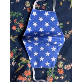 Face Mask  Triple Layer Handmade Washable Cloth Stars