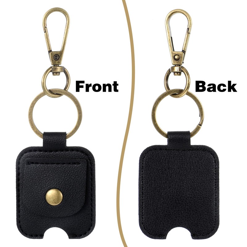 Heclia 2PCS Broken Car Key Loop Replacement, Leather Car Key