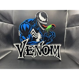 Venom Logo Sign Display | 3D Wall Desk Shelf Art