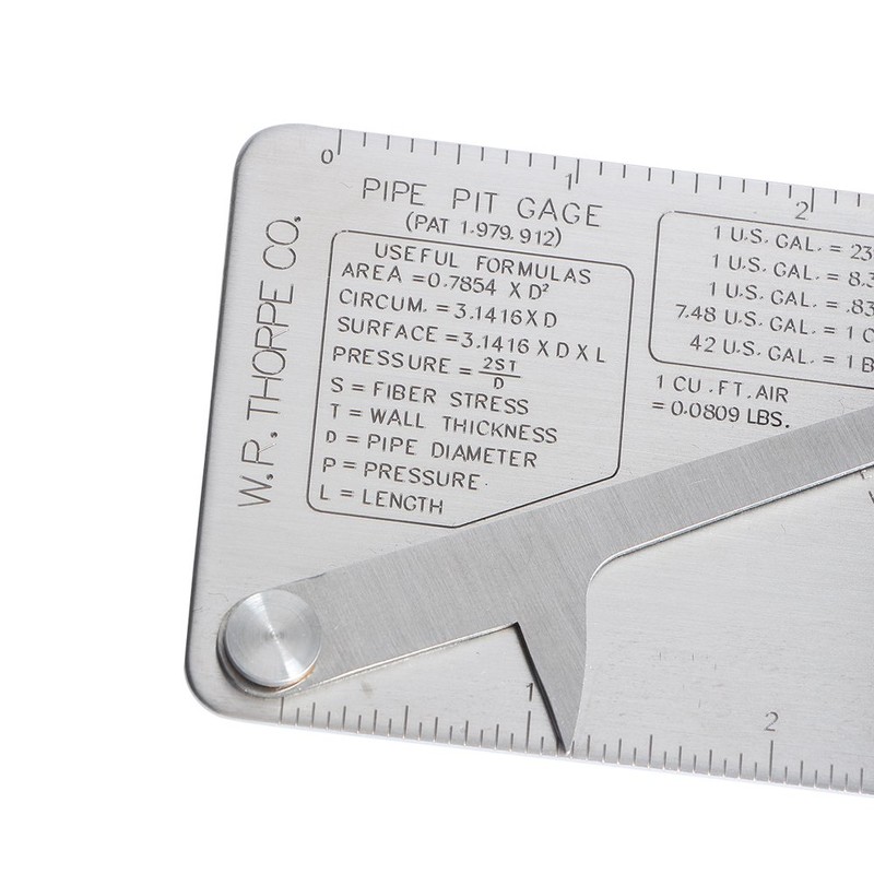 Co-link Stainless Steel Pipe Pit Gage Welding Gauge 0 to