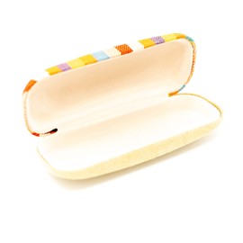 LBI Hard Eyeglass Case, Glasses Holder For Women, Men, Girls, Boys- Colorful Stripes, Beach Days, Small / Medium