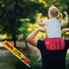 Wooden Meter Stick with Superhero Design and Saying "Papa Der
