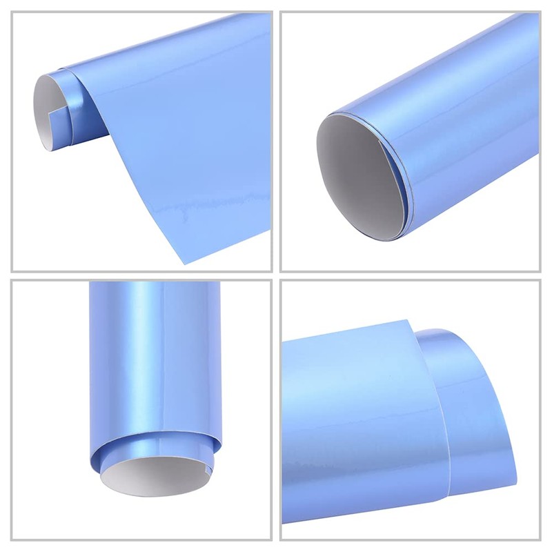ATMOMO Charming Pearl Blue and Gray Glossy Chameleon Vinyl Wrap
