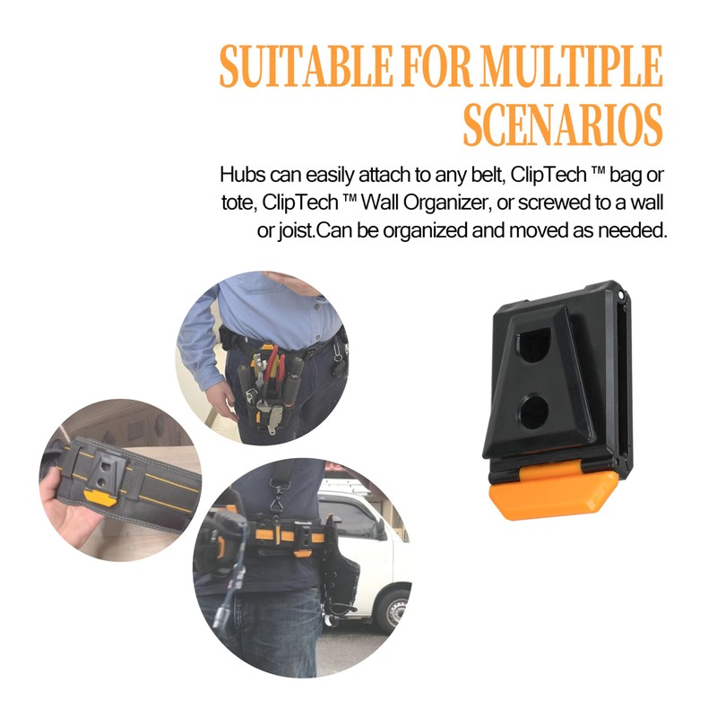 Tool Belt Clip Fits for TOU-CT Models ClipTech Pouches (6Pcs)