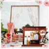 Blosssound Wedding Sand Ceremony Set Wooden Photo Frame, Hourglass Funnel,