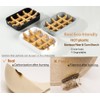 Sansnow Eco-Friendly Bamboo Soap Dishes, Removable Soap/Sponge Holder for Home,