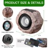 Timeflies Solar Rock Lights Outdoor, 4 Pack Super Bright Solar