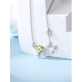 WINNICACA 925 Sterling Silver Astrology 12 Constellation Horoscope Sign Astrology Zodiac Star August Necklace Leo Birthday Gifts for Women Mom