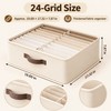 Foldable Wardrobe Organizer for Clothes & Pants – 16/24-Grid Storage