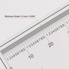 HARFINGTON 2pcs Film Flexible Ruler 30cm 0.1mm Scale with R