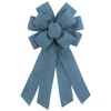 chmacura Blue Burlap Wreath Bow 20 x 11 Inches Easter