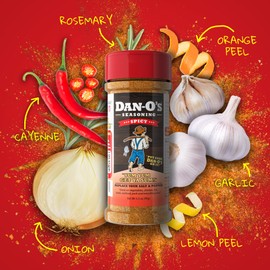Dan-O's Spicy Seasoning - Great on Chicken, Meats, Veggies - All-Purpose, All-natural, Sugar Free, 0 Calorie, Savory Seasoning for Cooking Anything, Marinade, Rub, Gumbo - Online Exclusive (2.5 oz) 2 Pack