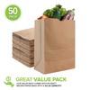 Stock Your Home 52 lb Kraft Brown Paper Bags (50