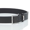 HUGO Men's Gabriel Smooth Leather Dress Belt, Catfish Black, 36