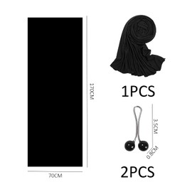 WUFGWBD 1 Piece Women'S Hijab Scarf, 2 Pieces Silk Scarf Clip, Hijab Headscarf, Prayer Headscarf, Summer Headscarf