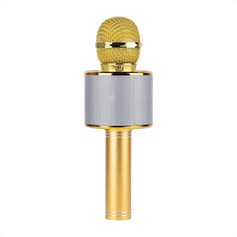 Ginga Micrófono Inalámbrico Karaoke con Bocina Bluetooth Incluida, Múltiples Funciones