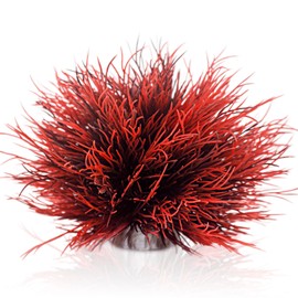 TAOMYPETS Fish Tank Decorations Aquarium Plants Plastic Artificial Décor (Black Red)