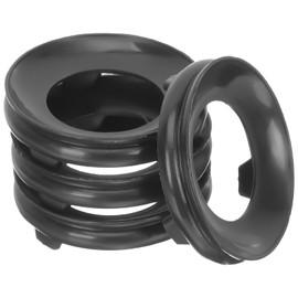 Hemoton Sphere Holder 6pcs Gourd Base Vintage Decor Desk Topper Sphere Stand Egg Carving Holder Decorative Base Plastic Gourd Artwork Black Carving Pedestal Bioluminescent Orb