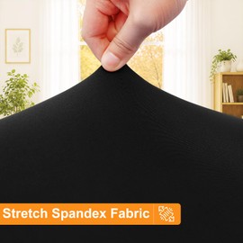 Spotjoy Round Spandex Tablecloth with Elastic Fit for 45"-56" Tables