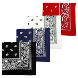 4 Piezas Paliacates Para Hombre, Paliacate, Bandana, Mascadas Mujer, Mascadas Mujer Seda, Adecuado Para Pañuelos En La Cabeza, Pañuelos, Máscaras, Pulseras, Decoración De Bolsos, Etc