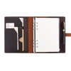 Refillable Leather Journal Writing Notebook, A5 Leather Travel Journal with