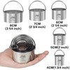 M JINGMEI Biscuit Cutter Set for baking (5 Pieces/Set), Round