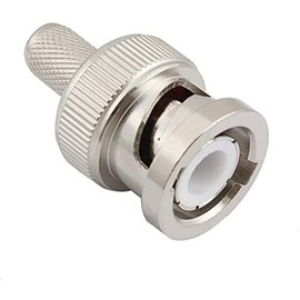 eifagur （Pack of 10） BNC Male Q9 Plug Crimp for RG6 5D-FB LMR300 Cable RF Coaxial Adapter Connector