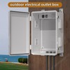 Waterproof ABS Enclosure Cabinet Junction Box, Ventilated Design, Indoor/Outdoor Use,