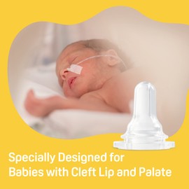 Pigeon Bottle Nipple for Cleft Lip/Palate Baby, Small Size, Please Use It Under The Guidance of a Pediatrician