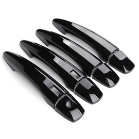 ANFOKAS for Nissan Sentra Altima Rogue 2024 2023 2022 2021 Accessories Sporty Car Auto Exterior Door Handle Cover Trims Cap Protector -Glossy Black