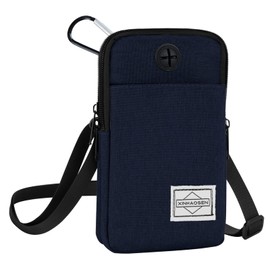 HOTEMIA Cell Phone Purse Waist Pack Bag Travel Crossbody Bag Wristband Sport Armband Wallet with Removable Shoulder Strap, Navy Blue, One Size, Sports