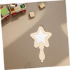 Tofficu 12pcs Rustic Modern Small Craft Mirrors Unbreakable Wooden Mirrors