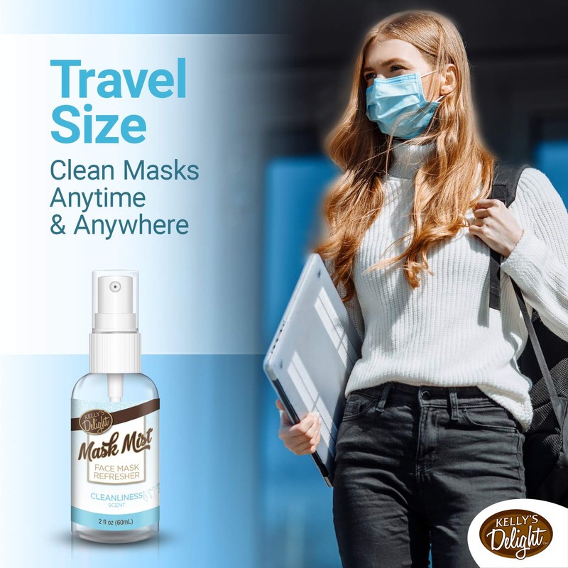 Face Mask Refresher Spray, 2 fl oz (Cleanliness, 2 Pack)