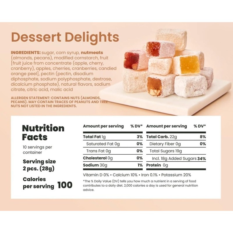 Liberty Orchards Fruit Delights and Dessert Delights, 20 oz. Bundle