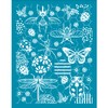 OLYCRAFT 4x5 Inch Clay Stencils Garden Insects Non-Adhesive Silk Screen