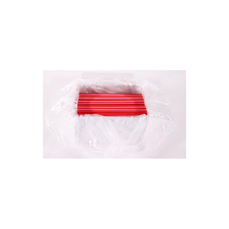 川崎商会 マドラーストロー 13cm (径2×2) 500本入 赤 379138